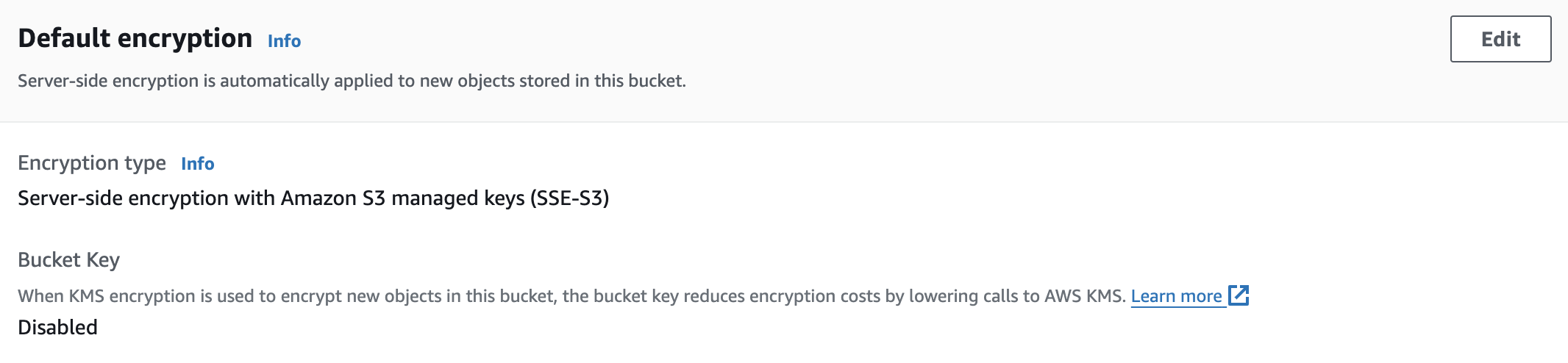 s3 bucket encryption