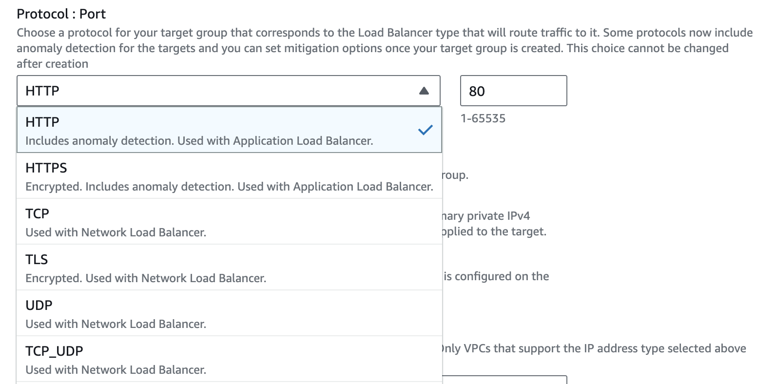 load balancer supported protocols