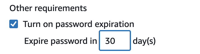 password expiry